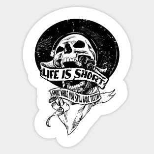 life is short Sticker